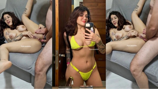 Anal da Novinha tiktoker Fabiola Delfim dando cuzinho
